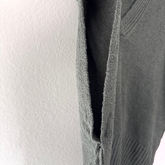 J. Jill Womens Chenille Poncho Sweater Size XL-3X Knit Classic Boho Green - Picture 3 of 7